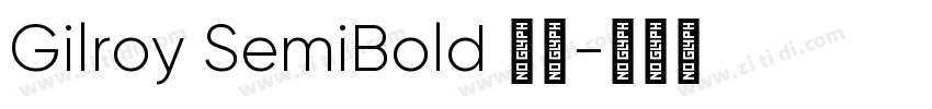 Gilroy SemiBold 字体字体转换